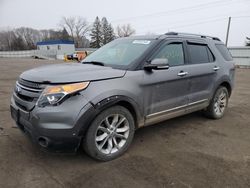 Salvage cars for sale at Ham Lake, MN auction: 2014 Ford Explorer Limited