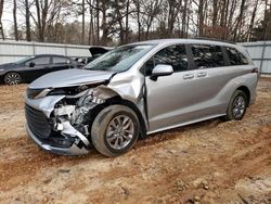 Salvage cars for sale from Copart Austell, GA: 2022 Toyota Sienna LE