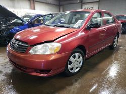 Toyota Corolla CE Vehiculos salvage en venta: 2003 Toyota Corolla CE