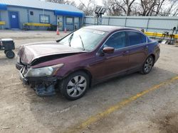 Salvage cars for sale from Copart Wichita, KS: 2010 Honda Accord EXL