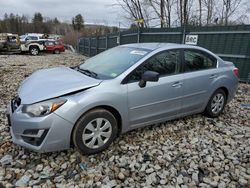 Salvage cars for sale from Copart Candia, NH: 2016 Subaru Impreza