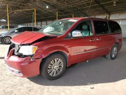 Salvage cars for sale from Copart Phoenix, AZ: 2015 Chrysler Town & Country Touring L