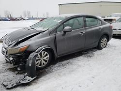 Honda salvage cars for sale: 2012 Honda Civic LX