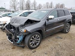 Salvage cars for sale at Cahokia Heights, IL auction: 2018 Jeep Grand Cherokee Limited