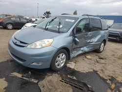 Salvage cars for sale from Copart Woodhaven, MI: 2007 Toyota Sienna XLE