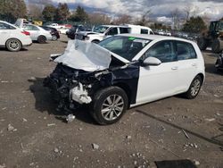 Volkswagen salvage cars for sale: 2016 Volkswagen Golf S/SE