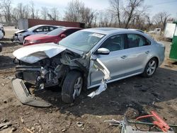 Salvage cars for sale from Copart Baltimore, MD: 2013 Volkswagen Passat SE