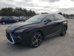 Salvage cars for sale at Mendon, MA auction: 2017 Lexus RX 350 Base