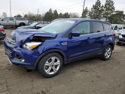 Salvage cars for sale from Copart Denver, CO: 2015 Ford Escape SE