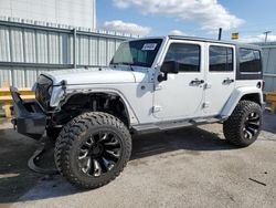 Jeep Wrangler salvage cars for sale: 2017 Jeep Wrangler Unlimited Sahara