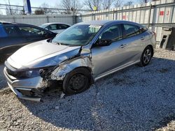 Salvage cars for sale from Copart Walton, KY: 2021 Honda Civic LX
