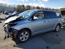Salvage cars for sale at Exeter, RI auction: 2013 Toyota Sienna LE