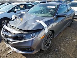 Salvage cars for sale at Pekin, IL auction: 2020 Honda Civic Sport