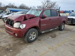 Salvage cars for sale at Wichita, KS auction: 2006 Toyota Tundra Double Cab Limited
