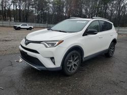 Salvage cars for sale from Copart Austell, GA: 2016 Toyota Rav4 SE