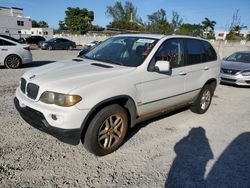 Salvage cars for sale from Copart Opa Locka, FL: 2006 BMW X5 3.0I