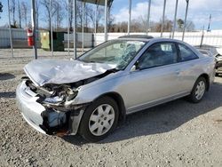 Honda Civic ex salvage cars for sale: 2002 Honda Civic EX