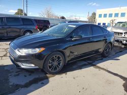 Salvage cars for sale at Littleton, CO auction: 2018 Ford Fusion SE Hybrid