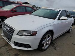 Salvage cars for sale at Martinez, CA auction: 2012 Audi A4 Premium