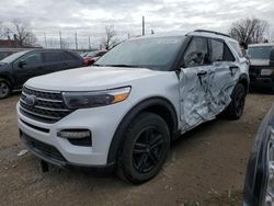Salvage cars for sale from Copart Lansing, MI: 2021 Ford Explorer XLT