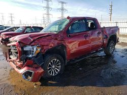 Salvage cars for sale at Elgin, IL auction: 2019 GMC Sierra K1500 AT4
