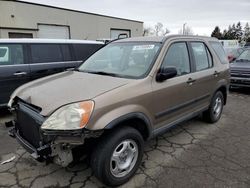 Salvage cars for sale at Woodburn, OR auction: 2002 Honda CR-V LX