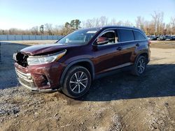 Salvage cars for sale from Copart Lumberton, NC: 2019 Toyota Highlander SE