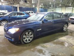 Salvage cars for sale at Woodhaven, MI auction: 2011 BMW 760 LI