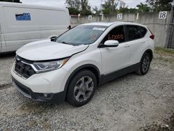 Salvage cars for sale from Copart Opa Locka, FL: 2019 Honda CR-V EX