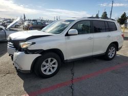 Salvage cars for sale from Copart Rancho Cucamonga, CA: 2012 Toyota Highlander Base