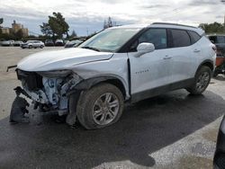 Salvage cars for sale from Copart San Martin, CA: 2021 Chevrolet Blazer 3LT