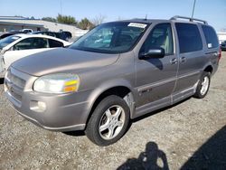 Salvage cars for sale at Sacramento, CA auction: 2006 Chevrolet Uplander Incomplete