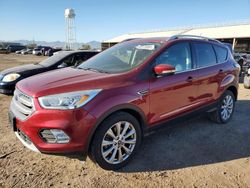 Salvage cars for sale from Copart Phoenix, AZ: 2017 Ford Escape Titanium