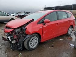 Salvage cars for sale at Brighton, CO auction: 2016 Toyota Prius V