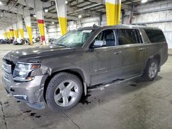 Chevrolet Suburban salvage cars for sale: 2015 Chevrolet Suburban K1500 LTZ