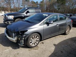 Honda salvage cars for sale: 2012 Honda Civic EXL