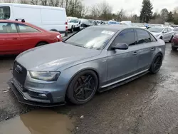 Salvage cars for sale from Copart Portland, OR: 2013 Audi S4 Premium Plus