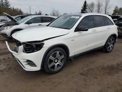 Salvage cars for sale from Copart Ontario Auction, ON: 2018 Mercedes-Benz GLC 43 4matic AMG