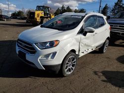 Ford salvage cars for sale: 2019 Ford Ecosport Titanium