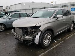 Salvage cars for sale from Copart Vallejo, CA: 2016 Lincoln MKX Select