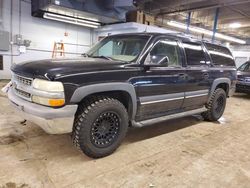 Salvage cars for sale from Copart Wheeling, IL: 2002 Chevrolet Suburban K1500