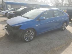 Salvage cars for sale from Copart Wichita, KS: 2018 Hyundai Ioniq Limited