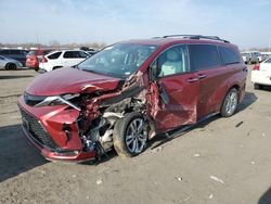 Salvage cars for sale from Copart Cahokia Heights, IL: 2021 Toyota Sienna XSE