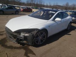 Salvage cars for sale at Marlboro, NY auction: 2015 Tesla Model S