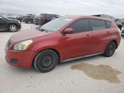 Salvage cars for sale from Copart San Antonio, TX: 2009 Pontiac Vibe