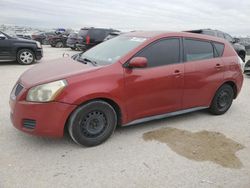 Salvage cars for sale at San Antonio, TX auction: 2009 Pontiac Vibe