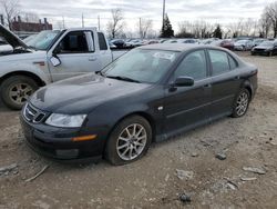 Salvage cars for sale at Lansing, MI auction: 2003 Saab 9-3 Linear