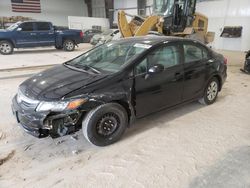 Honda salvage cars for sale: 2012 Honda Civic LX