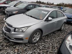 Salvage cars for sale at Windham, ME auction: 2015 Chevrolet Cruze LT