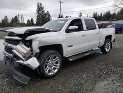 Salvage cars for sale from Copart Graham, WA: 2017 Chevrolet Silverado C1500 LT